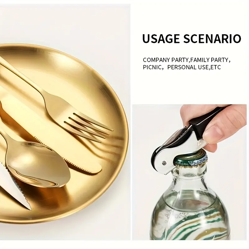 customizable stainless steel utensil set with spoon fork and knife camping essentials portable storage case ideal for holidays and everyday use camping utensils polished durable utensils Product details 8