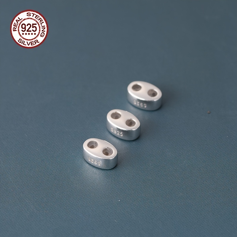 2pcs S925 Sterling Silver Adjustable Beads for Jewellery Making