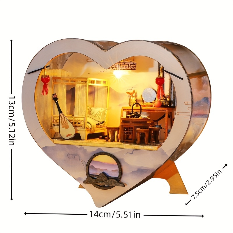 Love House Architectural Scene Model Kit, Manual Assembly