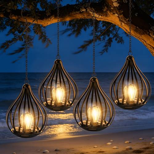 solar lantern outdoor lights teardrop shape hanging lantern waterproof solar powered lanterns for yard patio tree garden garage fence outdoor parties camping birthday parties weddings for ip44