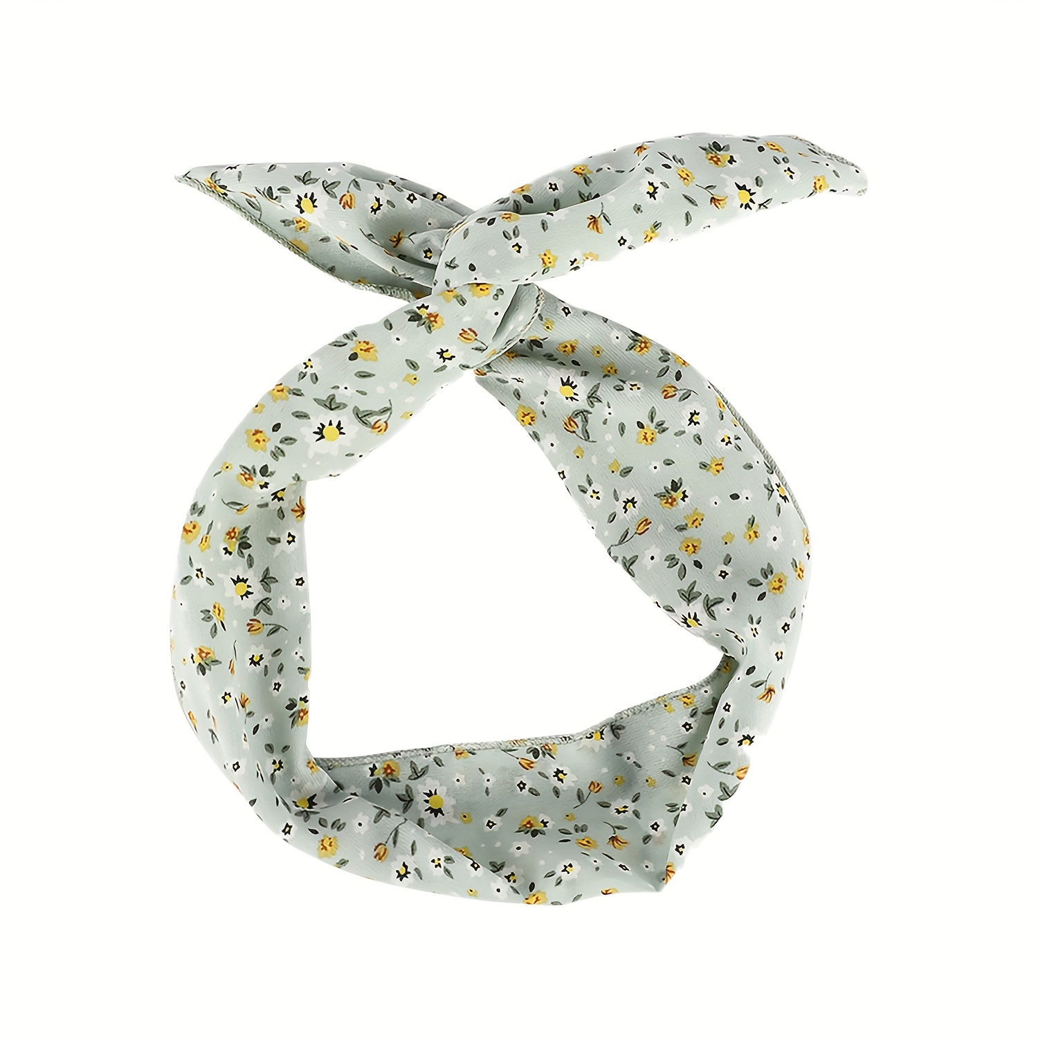 Floral Headband With Soft Rabbit Ears Turban Headband Headwear Elastic Headwear Hair Band Hair Additions For Running Sports Yoga Stylish Hair Accessory For Any Occasion