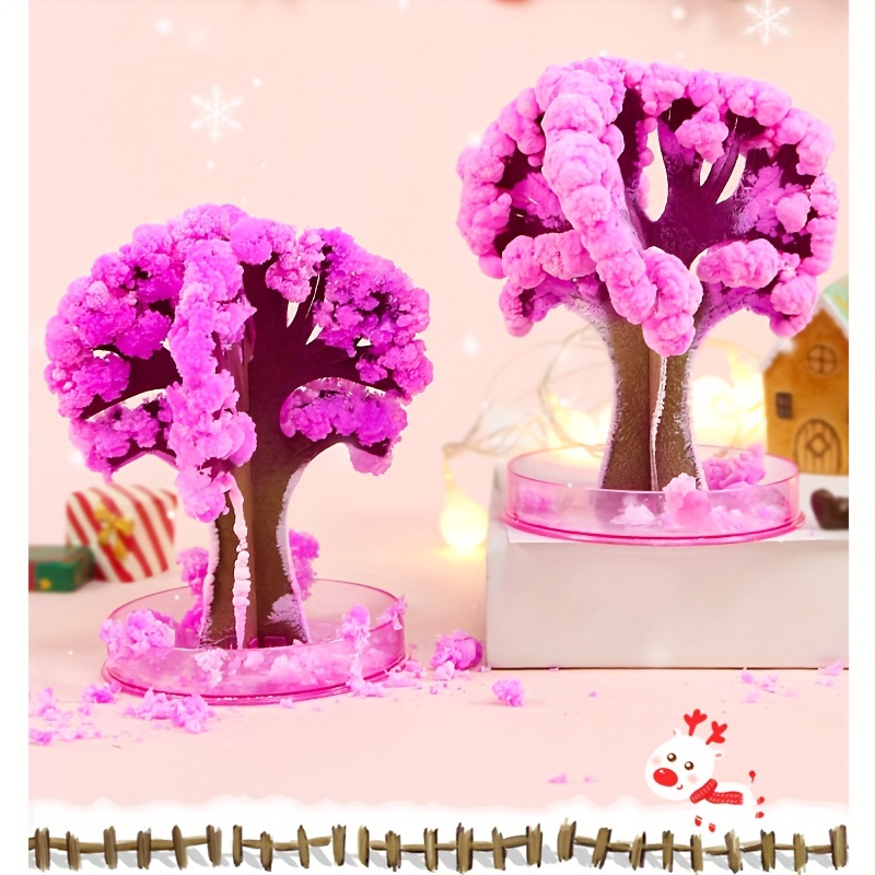 

Cherry Trees Diy Set - , Plastic Construction, Pink Blooming Crystal Tree, Decor Without Electricity, Ideal For Christmas, Halloween, Thanksgiving, New Year - 1 Set