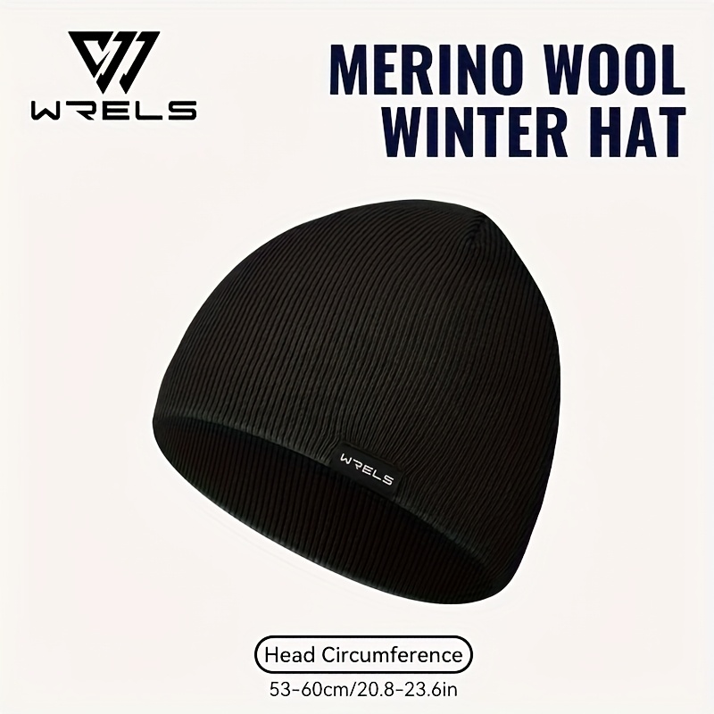 Image of 1pc Wrels Warm Wool Hat - Stretchable Lightweight Winter Hat Suitable For Outdoor Hiking, Daily Wear & Christmas, Beanie, 5 Colors