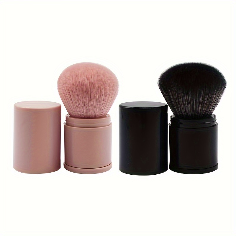 

Convenient Telescopic Makeup Brush: Oval Powder Blusher Brush - Loose Powder Blusher Brush With Cover, Makeup Tools - Abs Plastic Handle, Nylon Brush, Unscented, Suitable For All Skin Types