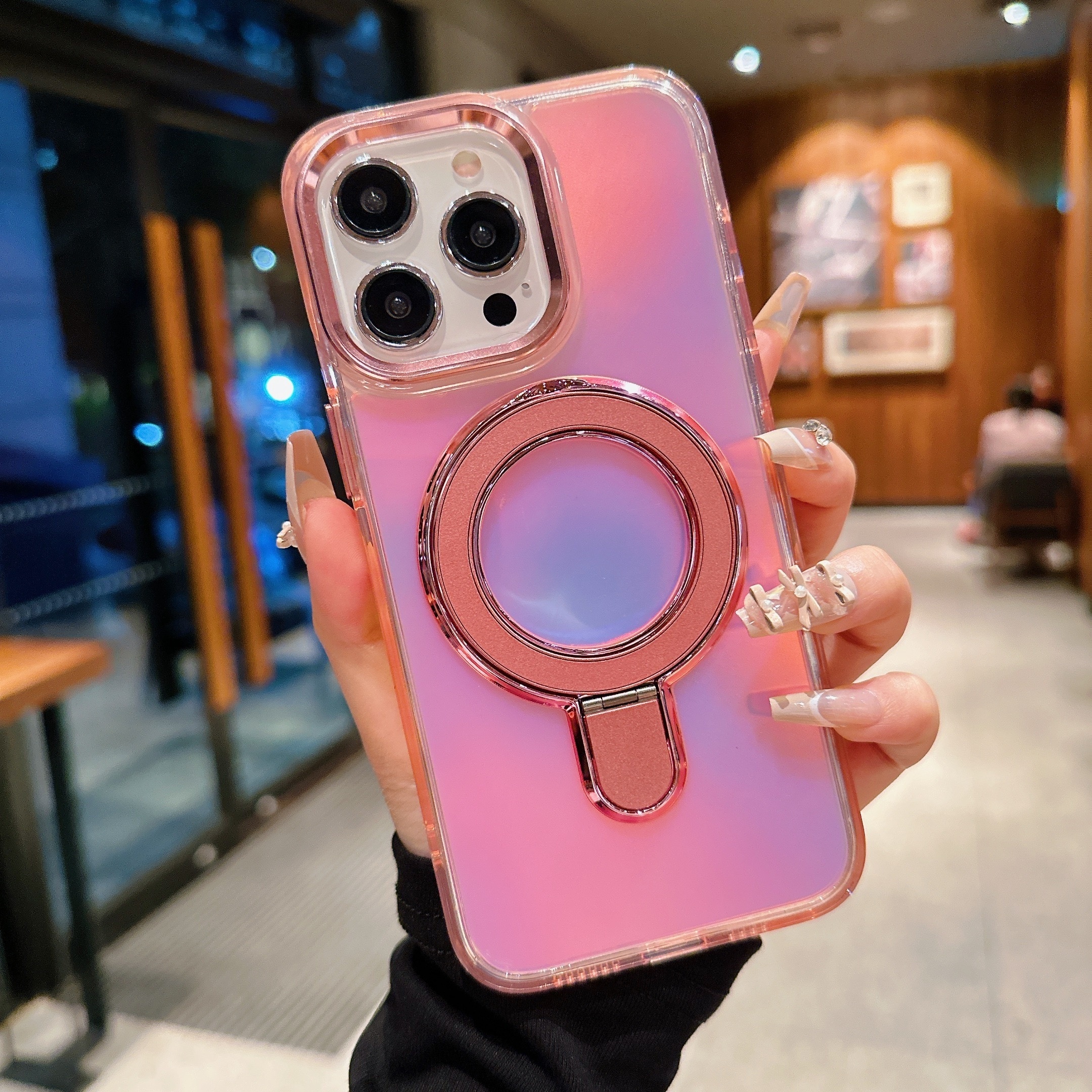 TEMU Phone Case - Suitable For Iphone 15promax 16promax 14promax 13promax 12pro 11 Magnetic Holder Phone Case, Metal Frame Protection, Brand New All