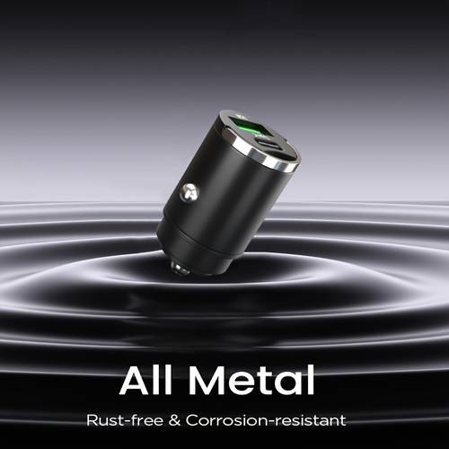 100w fast charging alloy car charger charger mini design pull ring car charger dual charger adapter easy to carry and charge