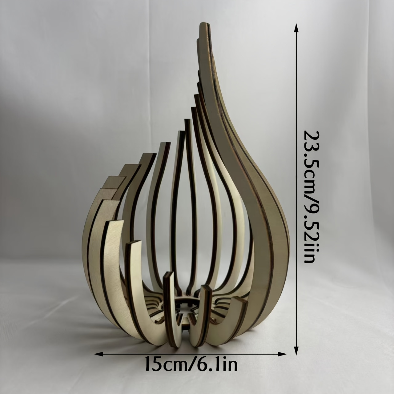 TEMU 1pc Portavelas Elegante y Moderno Minimalista - de Mesa de Madera con Veta Natural, para Velas en Sala, Comedor o , Decoración para Fiestas -