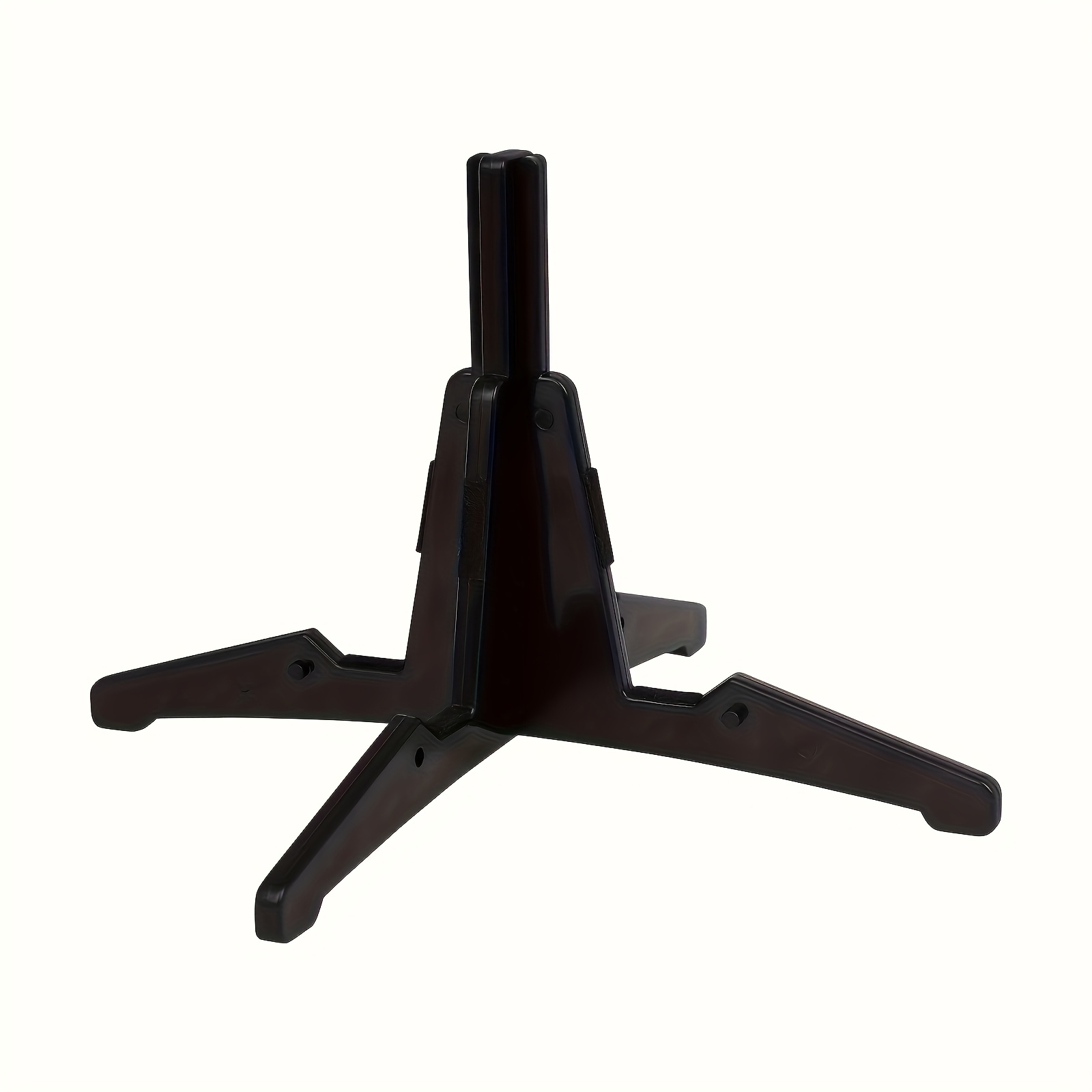 TEMU Black & Transparent Plastic Clarinet Stand, Non-slip, Foldable, , Floor Mounting, Durable Abs With S-127 For Bb Clarinet