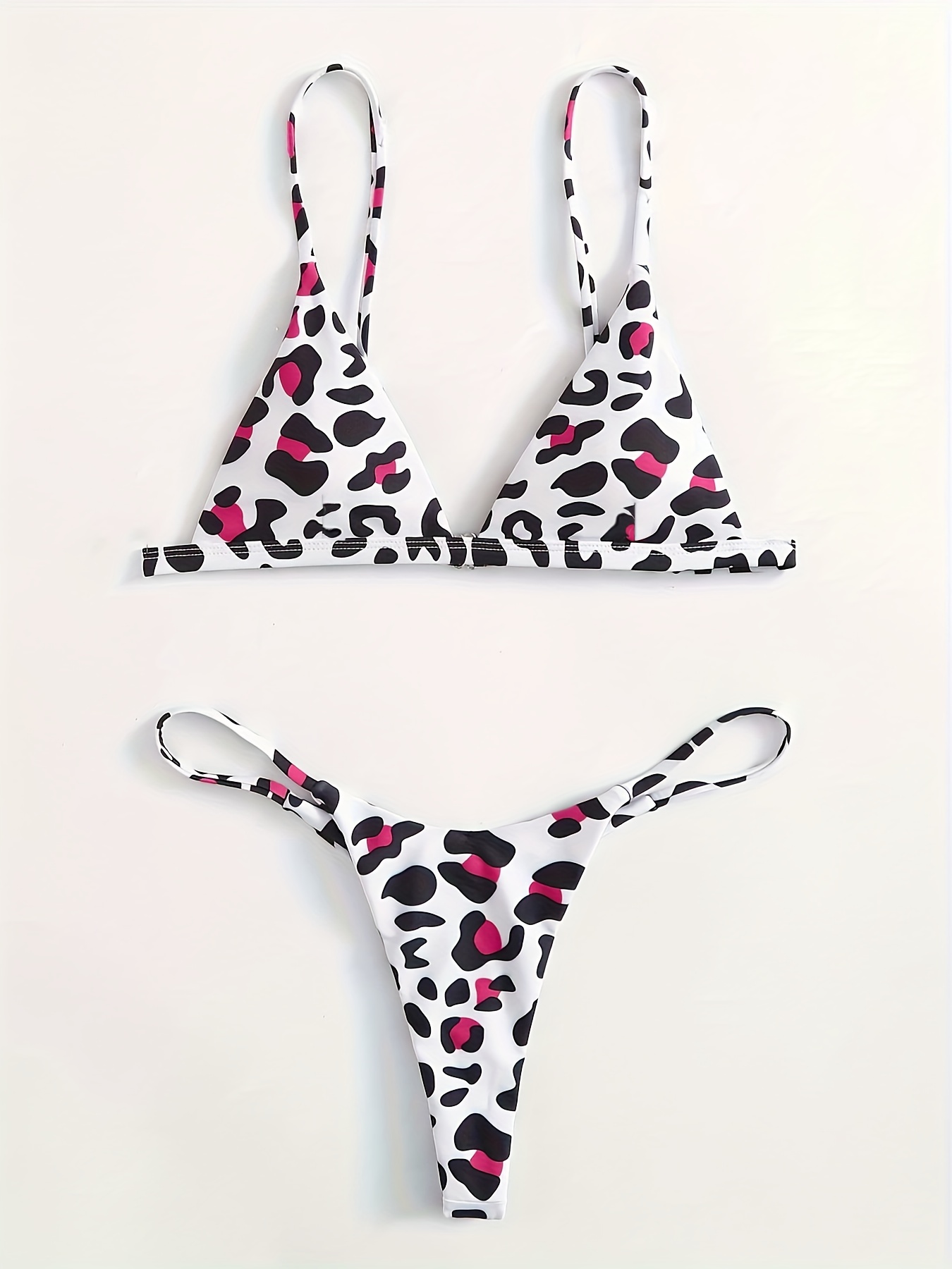 Floral Print Bikini Bandeau Bikini Two Piece Swimsuit