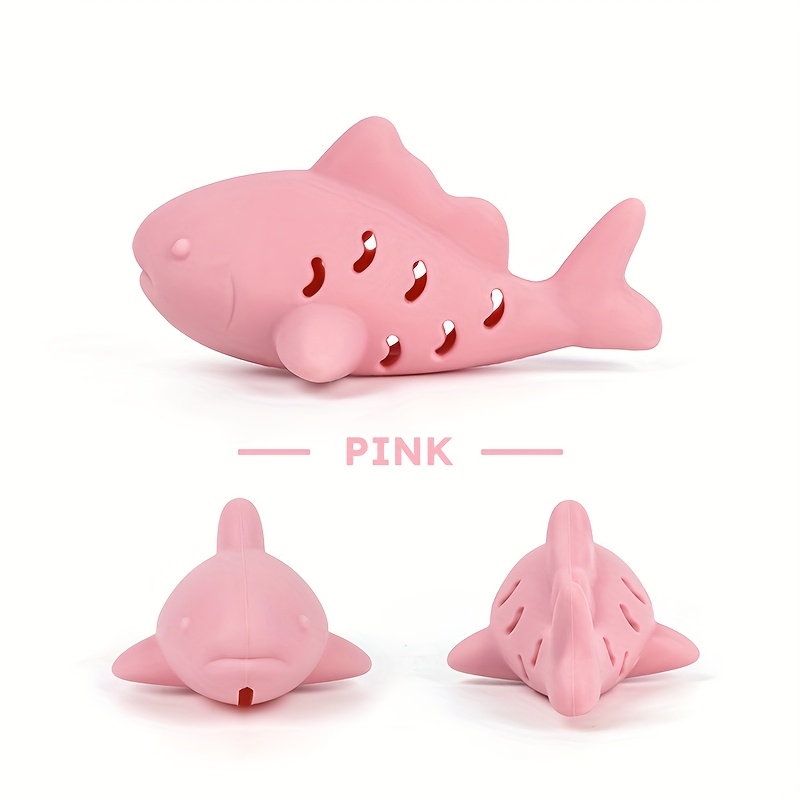 Pet Silicone Fish-shaped Feeder, An Interactive Toy For Pets Durable And Designed For Training And Entertaining Cats And Dogs, Without Battery