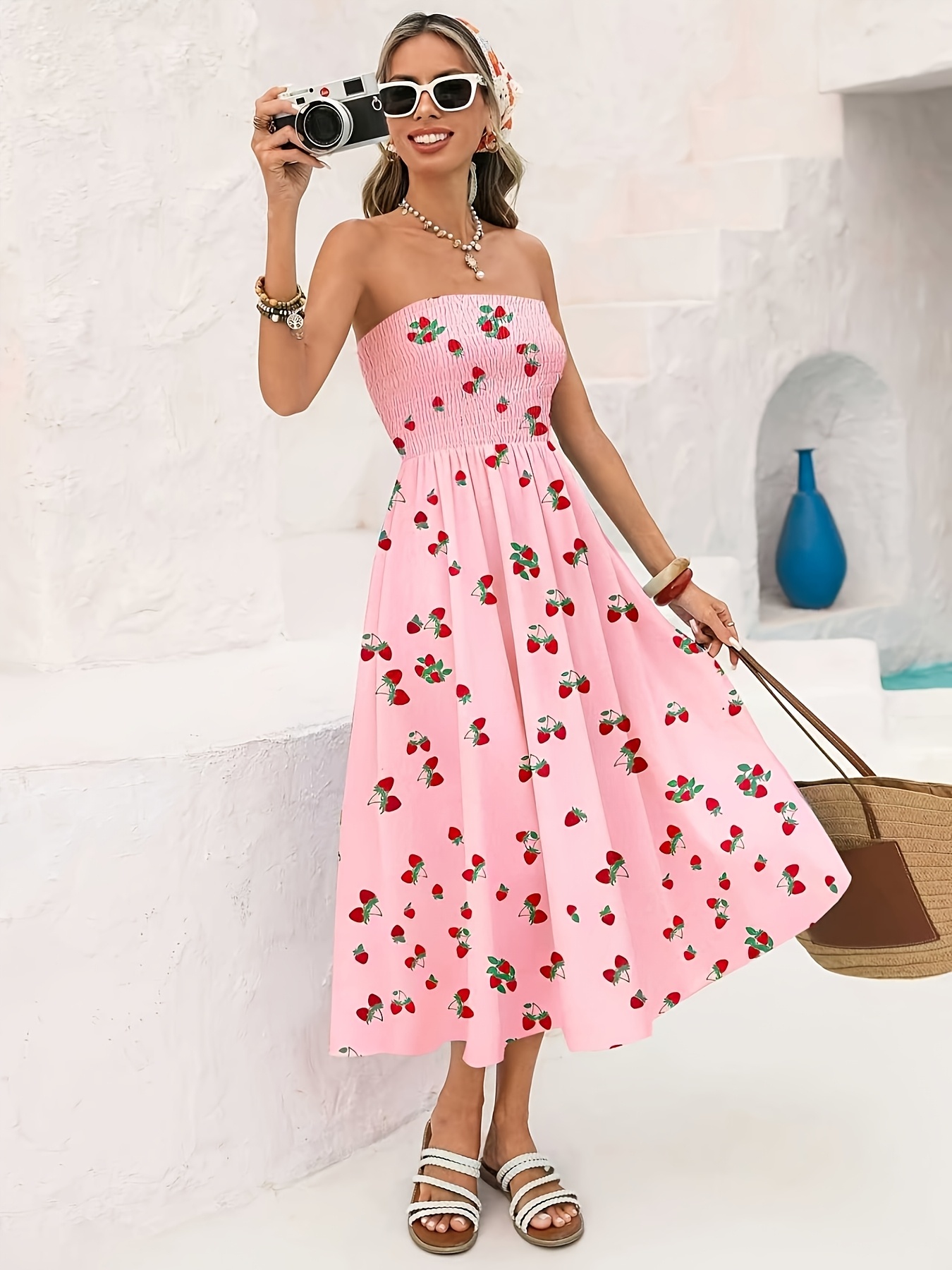 pink sundress sold on Temu United States