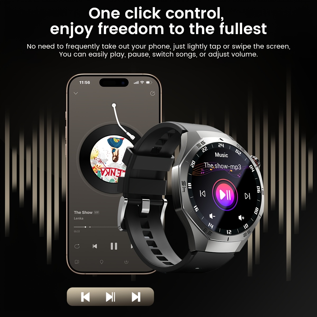 Smartwatch for Outdoor Activities with HD Touchscreen
