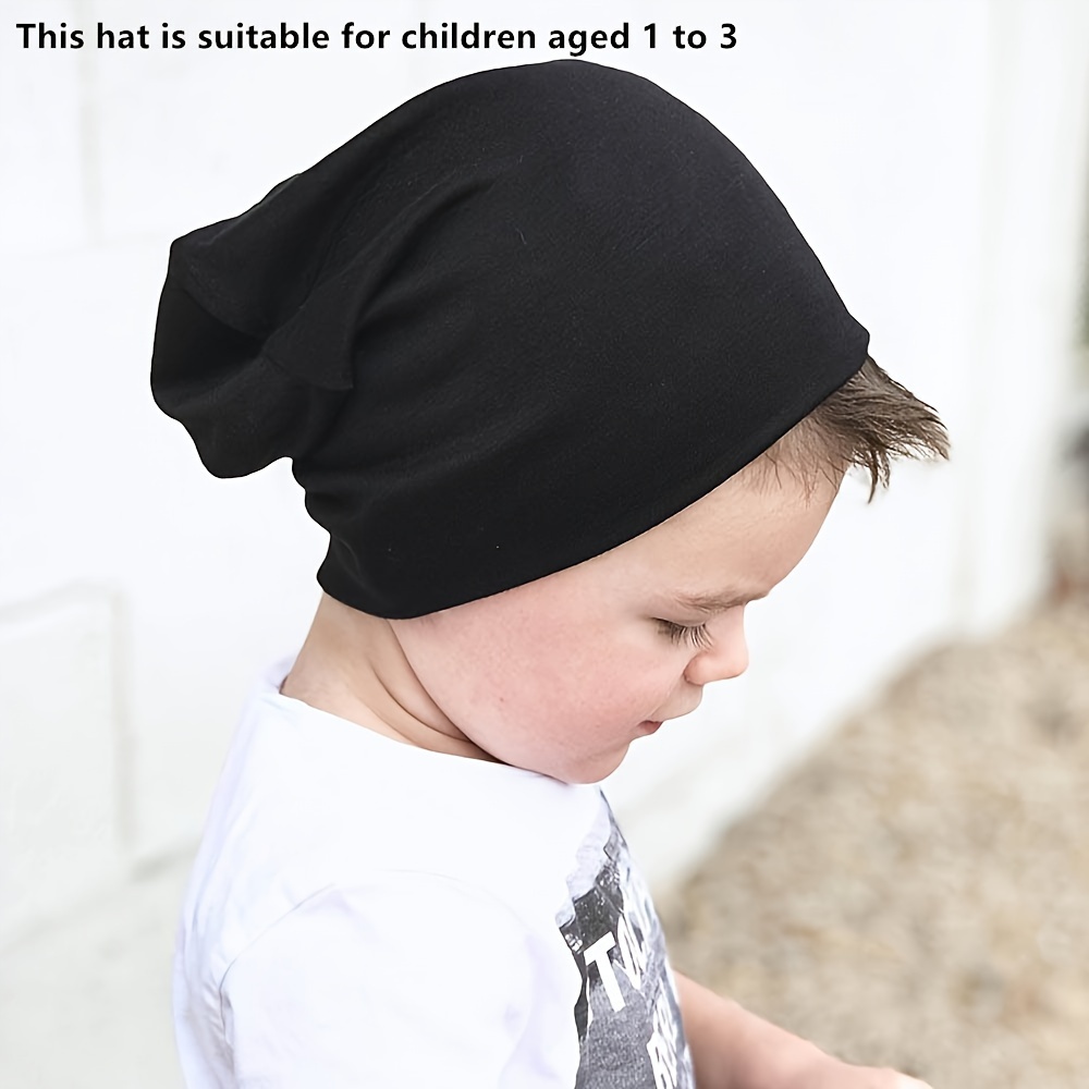 

Double-layer Brimless Hip-hop Hat For 1-3 Year Old Babies, Ideal For Spring, Autumn, And Winter