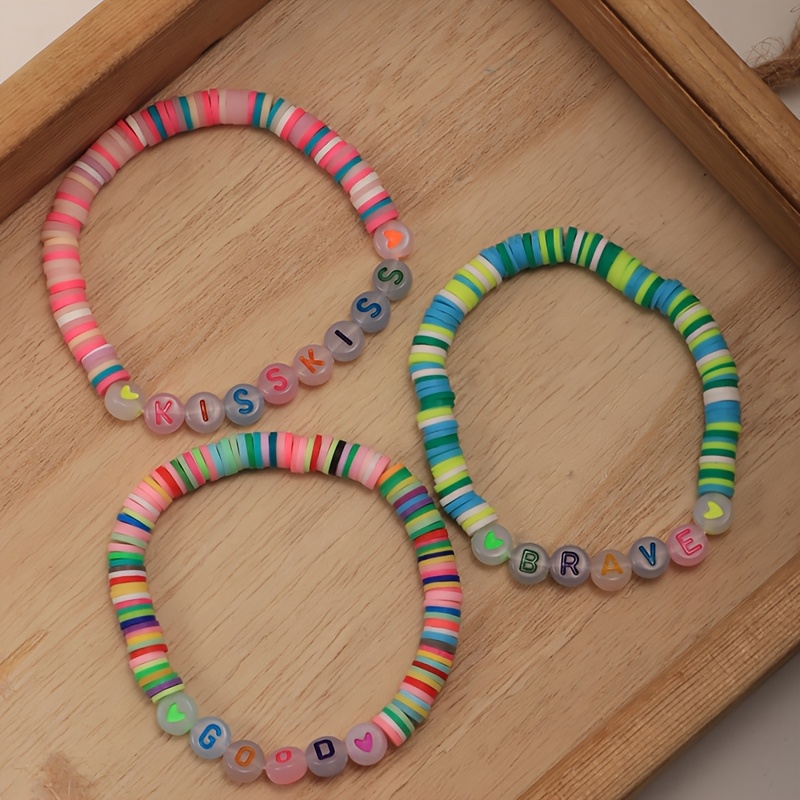 Customizable Luminous Round Bead Hand Chain Bracelet Set