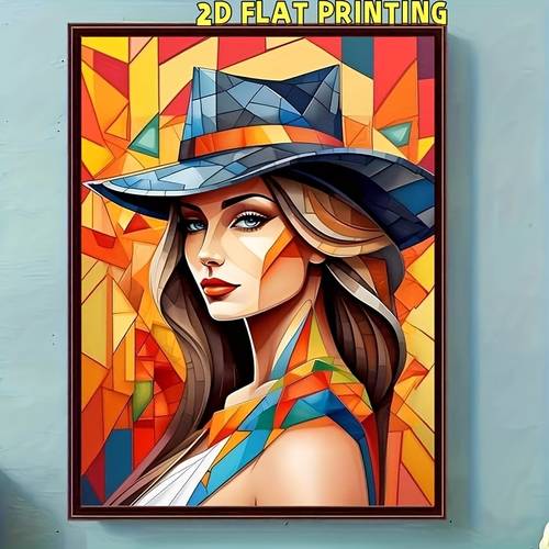 öğe resmi 2d düz elmas boyama, diy elmas boyama seti, güzelliğe geriye bakış i, soyut geometrik sanat tarzı, yüksek kaliteli moda anlayışı, renkli yaratıcılık, hd - tam yuvarlak matkap sanatı, mükemmel ev dekoru | yatak odası, oturma odası, çalışma odası ve banyo i̇çin uygun | rahatlatıcı el