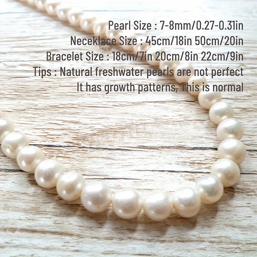52 Inch 7.5mm x 8mm Freshwater Cultured Pearl Necklace | American Pearl