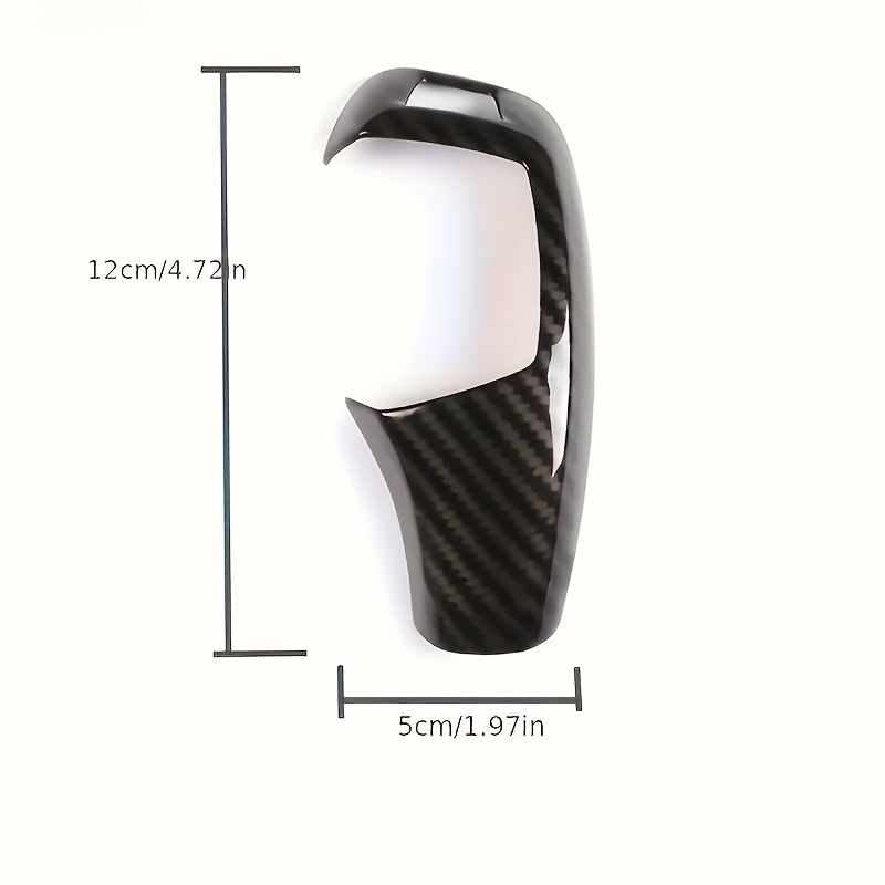 TEMU Pour BMW F01-F04 F07 F10 F11 F15 F16 F18 F25 F26 F30 F31 F34 F35 (2009-2020) Protection de de vitesse en fibre de carbone à motif