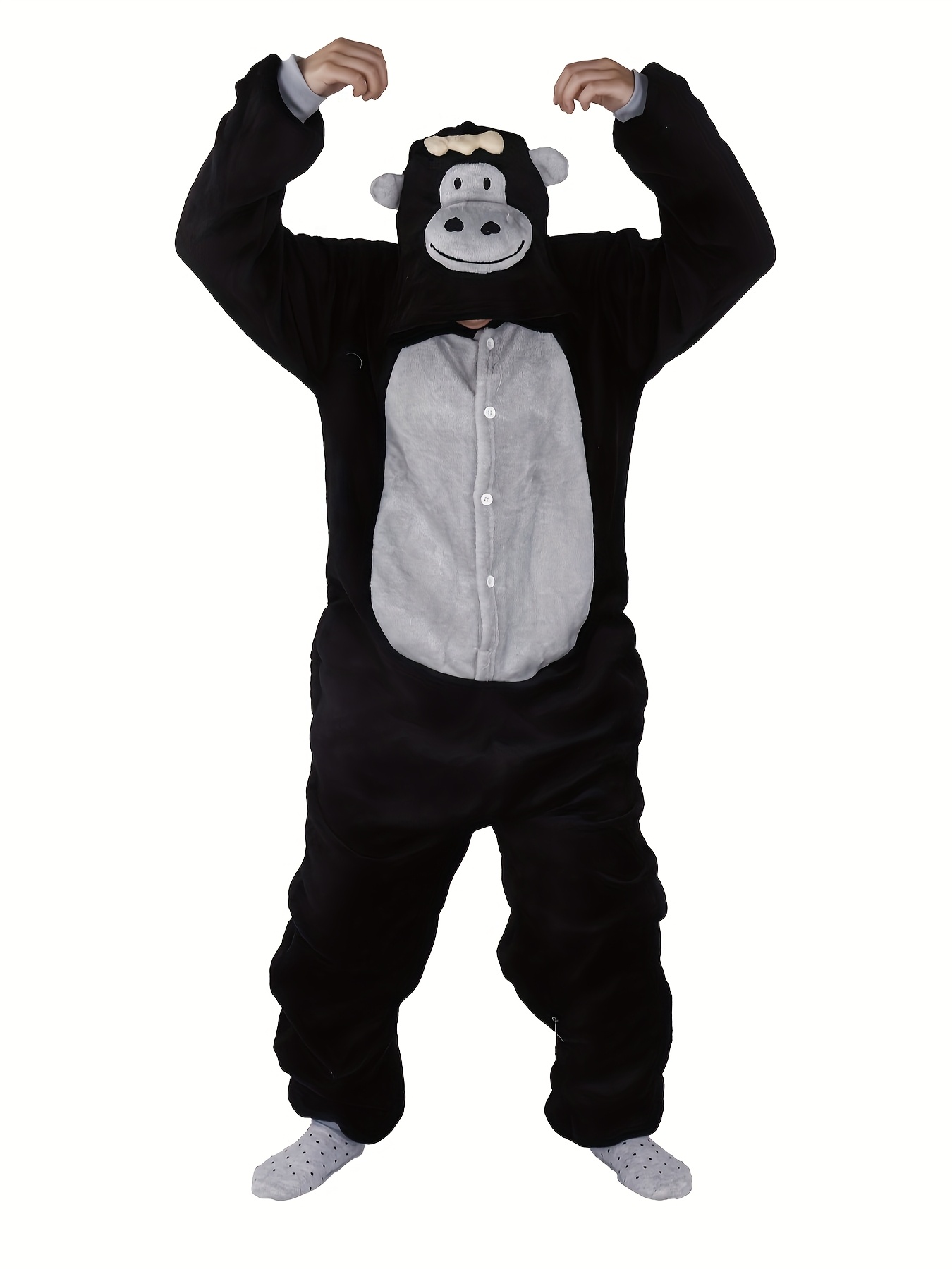Costume Panda Adulte - Pyjama/Combinaison Animal Unisexe - Pour Halloween, Cosplay, Maison