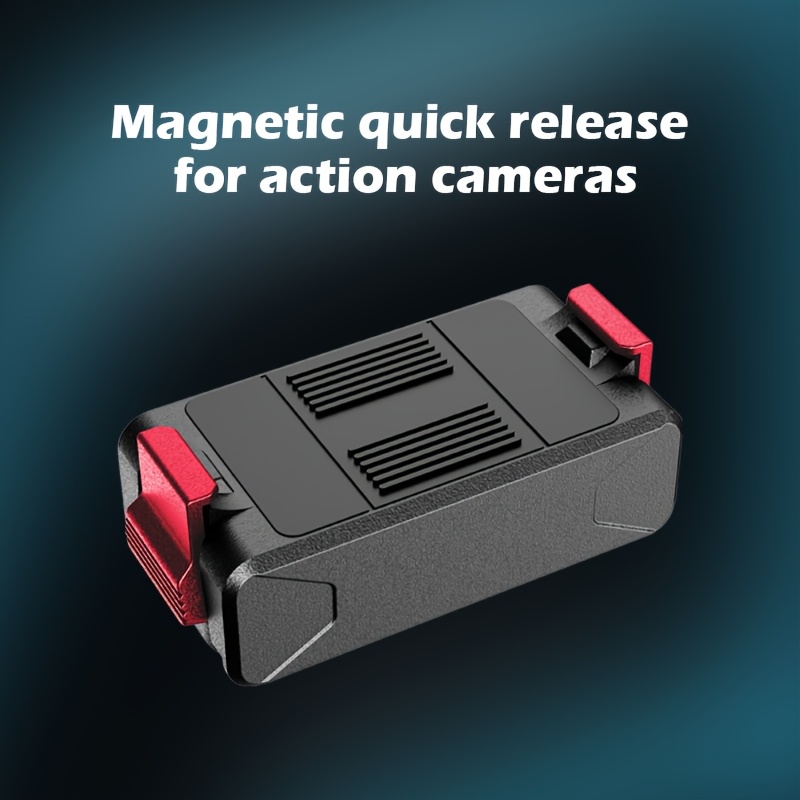 Image of Foldable Strong Magnetic Alloy Quick Release Mount For Action Cameras, Universal Camera Jack And Plug, Suitable For Pro/4/3, Compatible With Tripods And Selfie Sticks