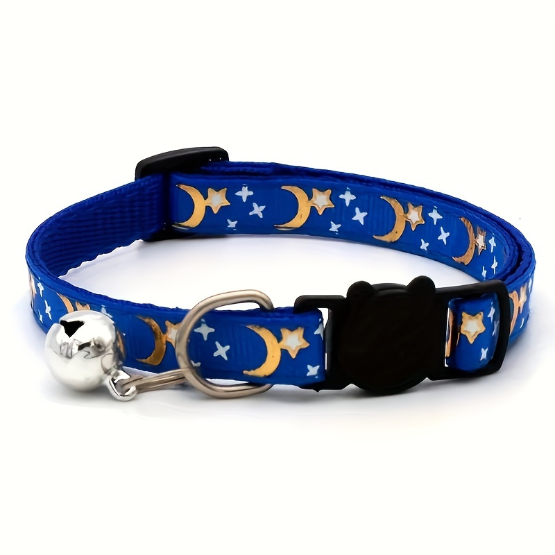 1  star moon pet collar anti choking adjustable safety     cartoon pattern polyester for small cats and dogs Product details 4