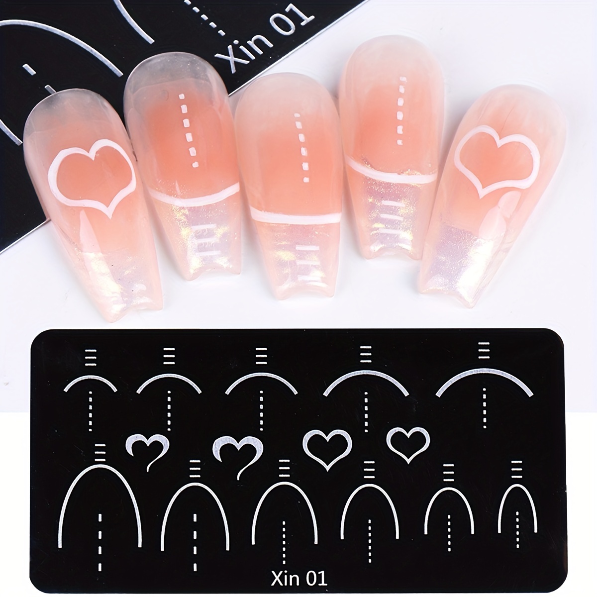 1PC Nail Art DIY Pattern Printing Manicure Machine with 6pcs Metal Stamp  Stamper Nail Tools Color Draw Polish Nail Printer Tool