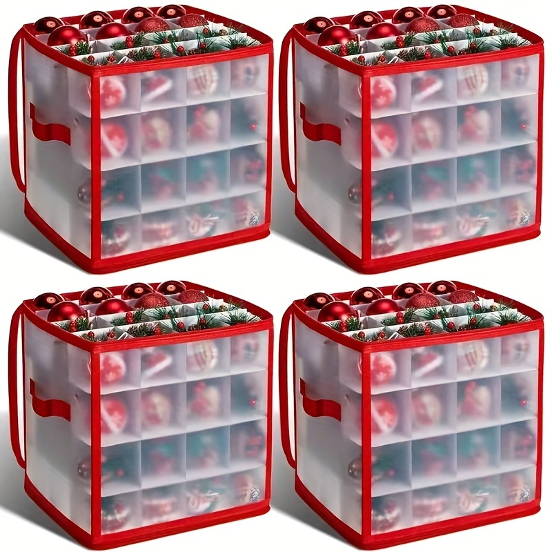 

64-compartment Christmas Storage Box, Pp , Lid , Organizer , Storage , , Bins & For Organization