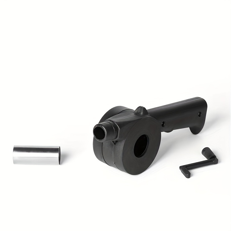1pc outdoor portable hand cranked blower household barbecue charcoal assisted combustion blower kitchen supplies kitchen accessories bbq accessories details 4