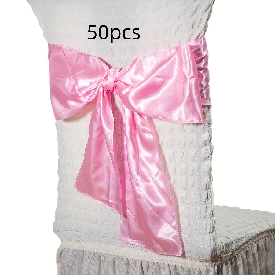 Fuchsia Satin Chair Sash