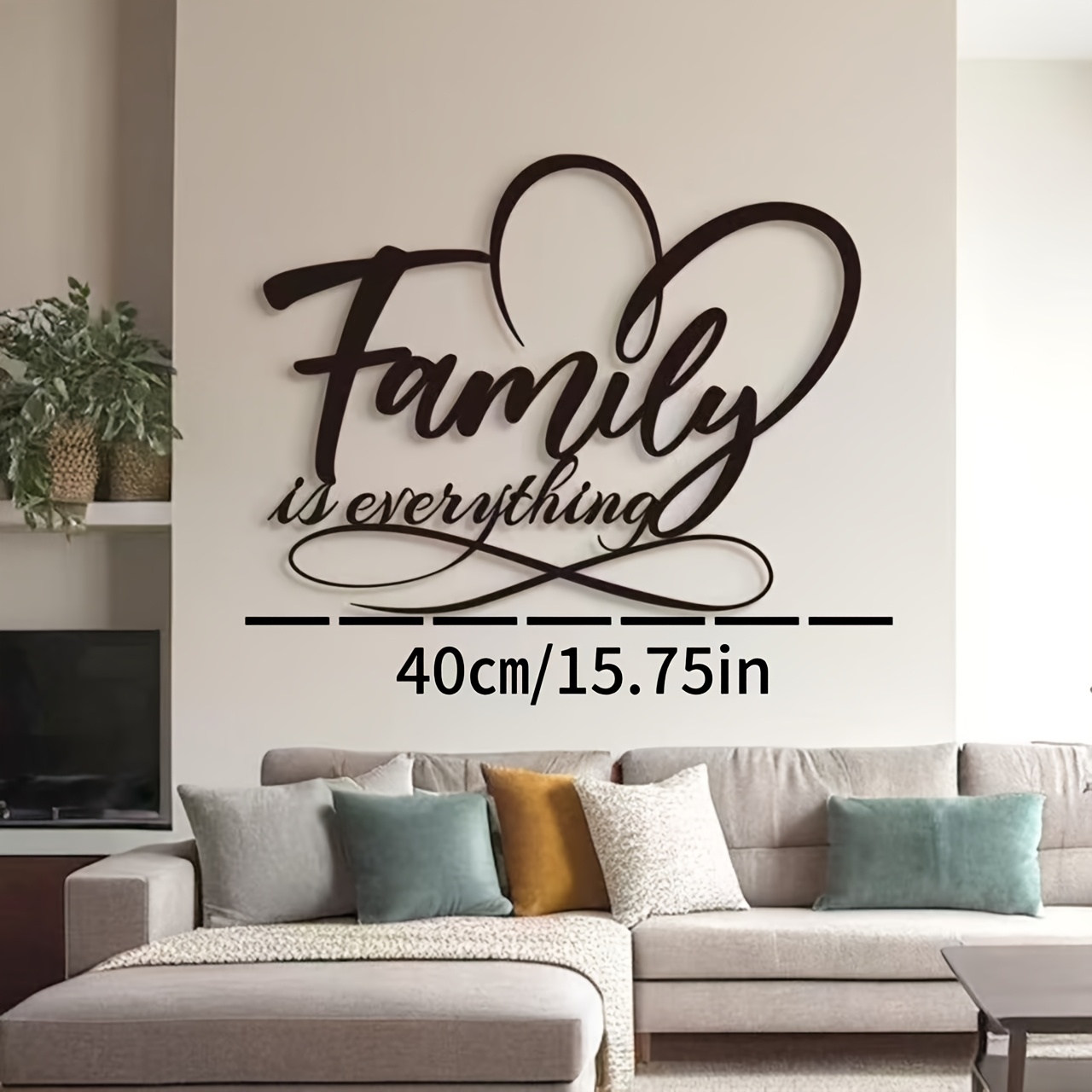TEMU 1pc "family" Series Is Everything Wall Art - Family Metal Decor - Metal Family Wall Decor - Family - Wall Decor Metal Wall Art Family - Home