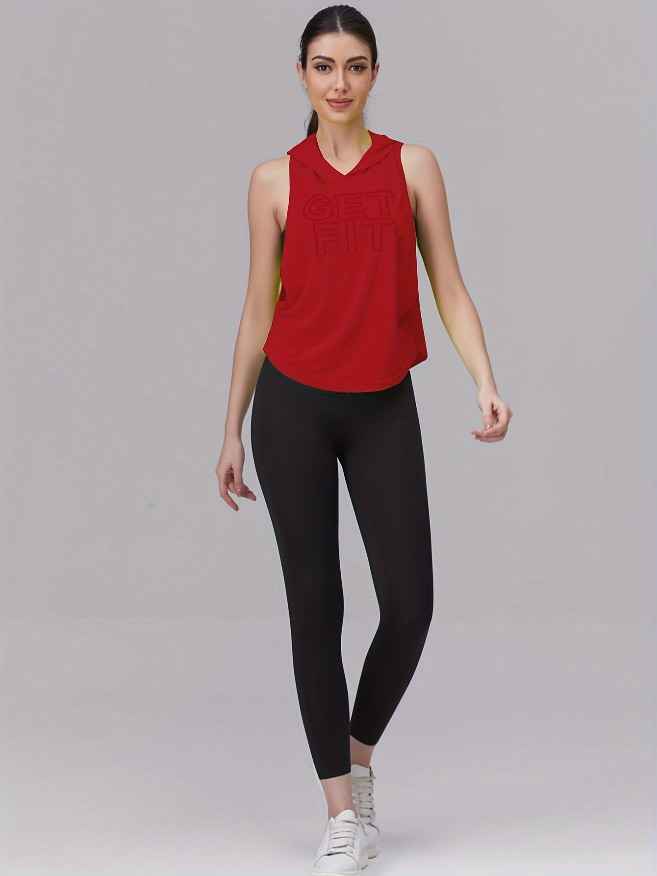 Letter Embroidered Side Open Hoodie, Y2K Sleeveless Loose Eyelet Hoodie For Spring & Summer, Women's Clothing