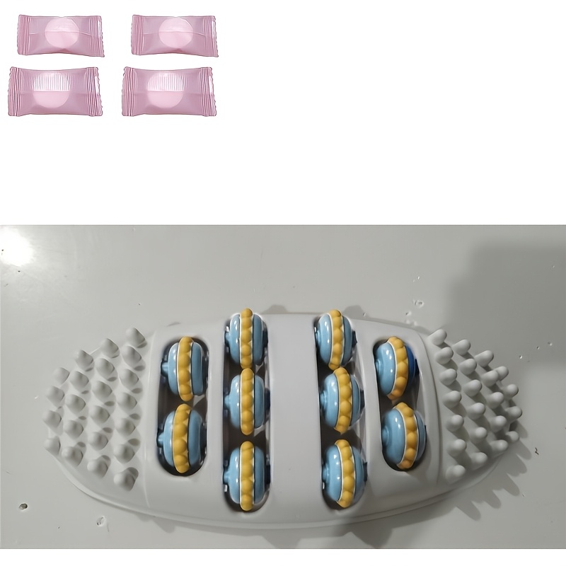 Image of Foot Massager For Fitness And Yoga, Equipped With 4 Of Massage Rollers For Muscle Relaxation (includes 4pcs Compressed Cleaning Towels)