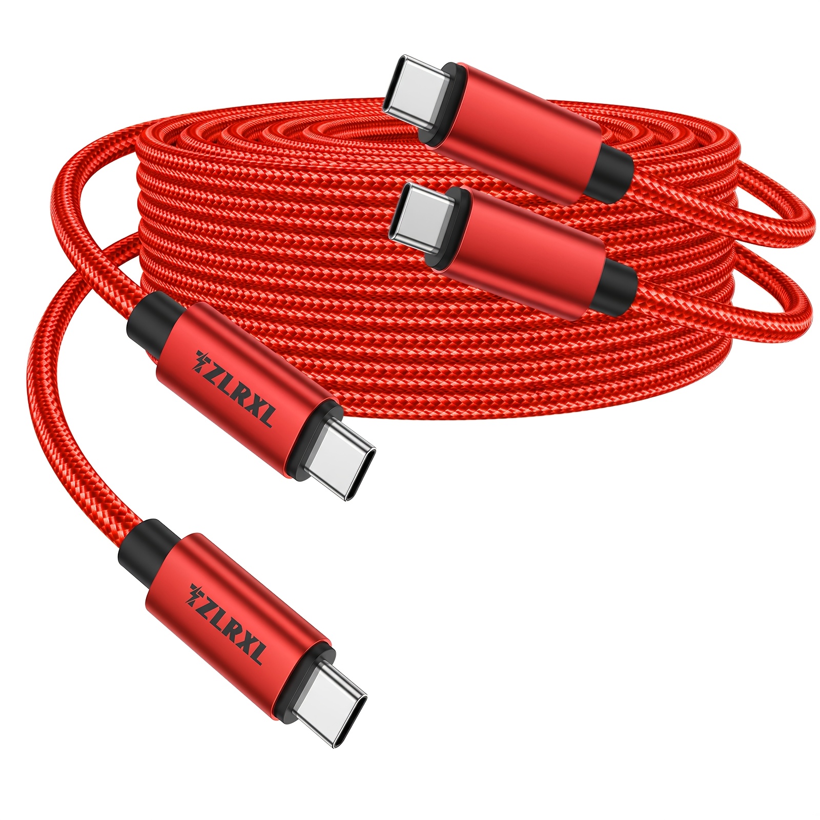 2pcs Type C to Type C Fast Charging Cable, Durable and Sturdy