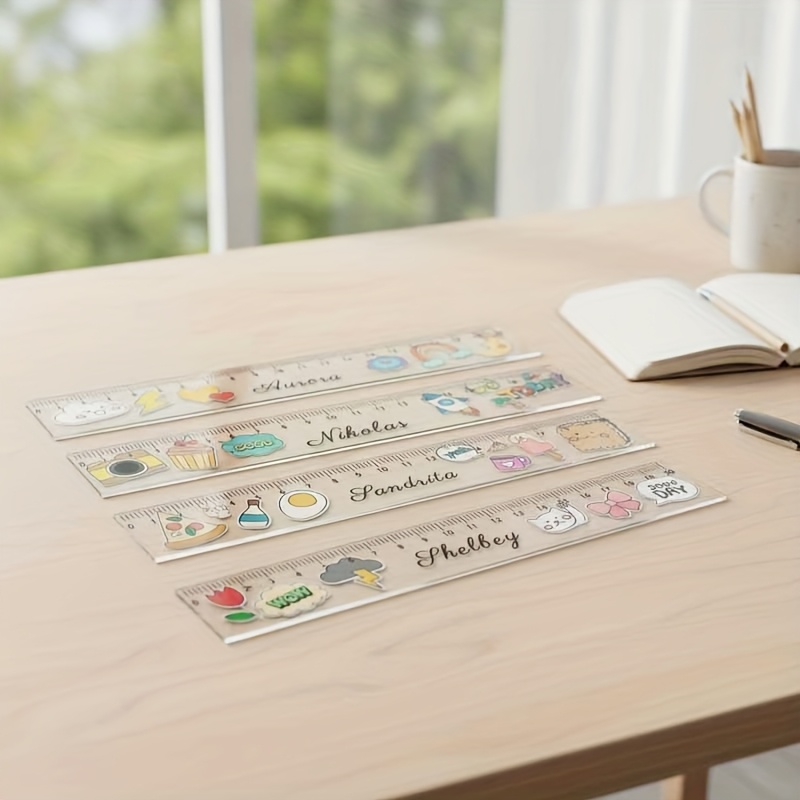 Personalized Custom Name Transparent Ruler