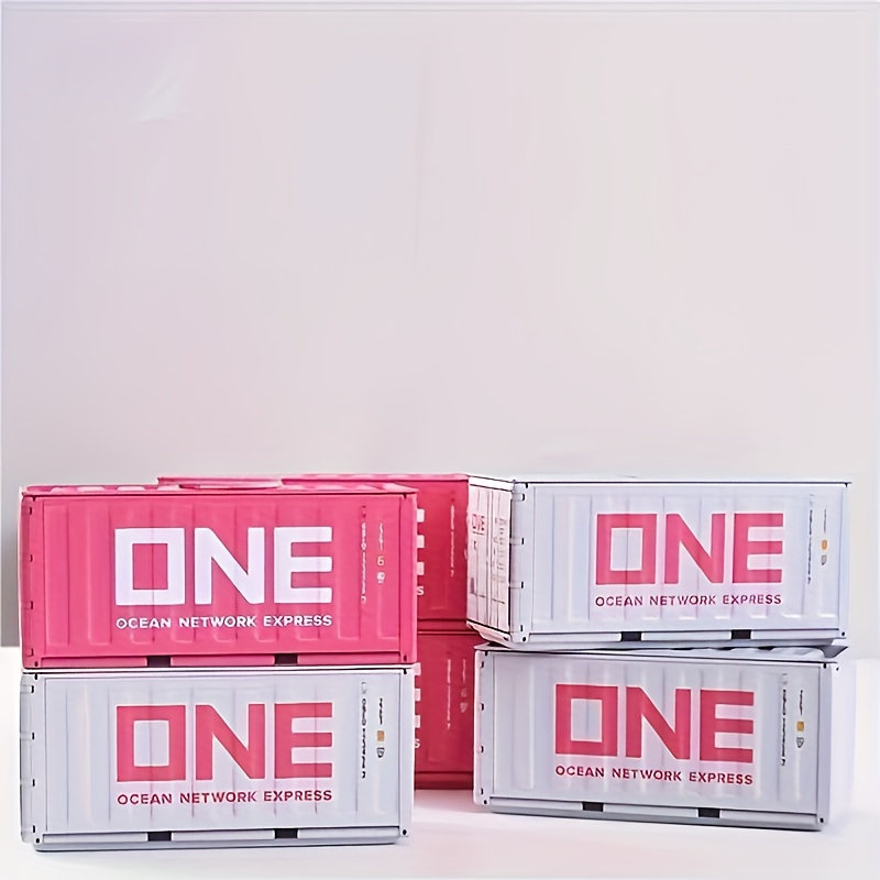 

1pc Mini Model Container Fashion Creative Miniature Model Box, Hand-decorated Iron Desktop Storage Box, Office Desk Storage Box,