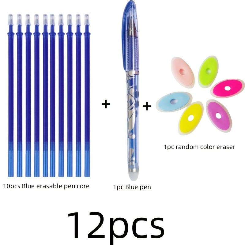 Set di 26 penne cancellabili colorate con ricariche, penne a sfera con punta da 0,5 mm, adatte per scuola, ufficio e rientro a scuola | SHEIN ALIA