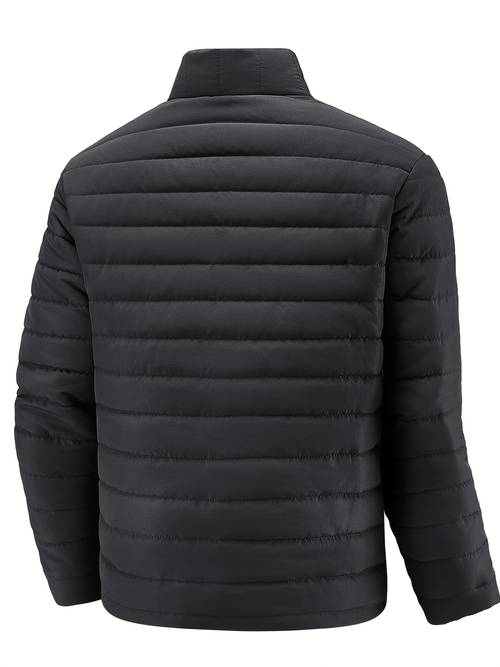 mens winter stylish padded coat fit stand collar warm jacket mens plus size padded padded jacket