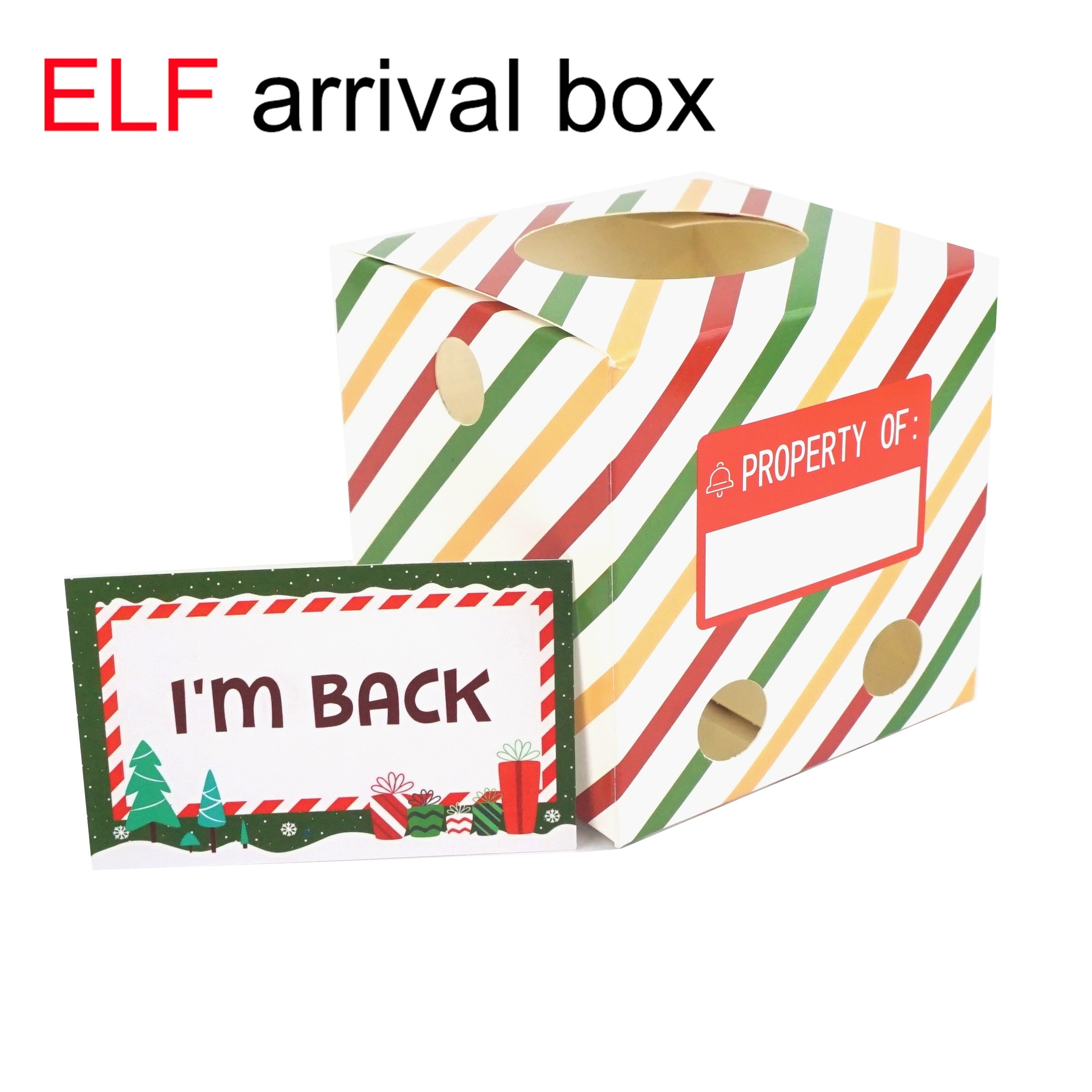 

Festive Elf Arrival Box: Christmas Decor For Your Home - No Electricity Required