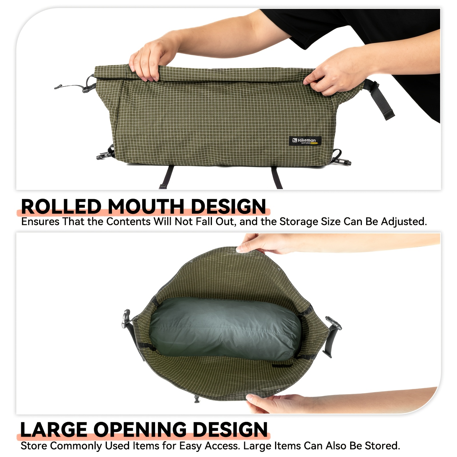 HIKEMAN Outdoor Backpack Extension Storage Bag