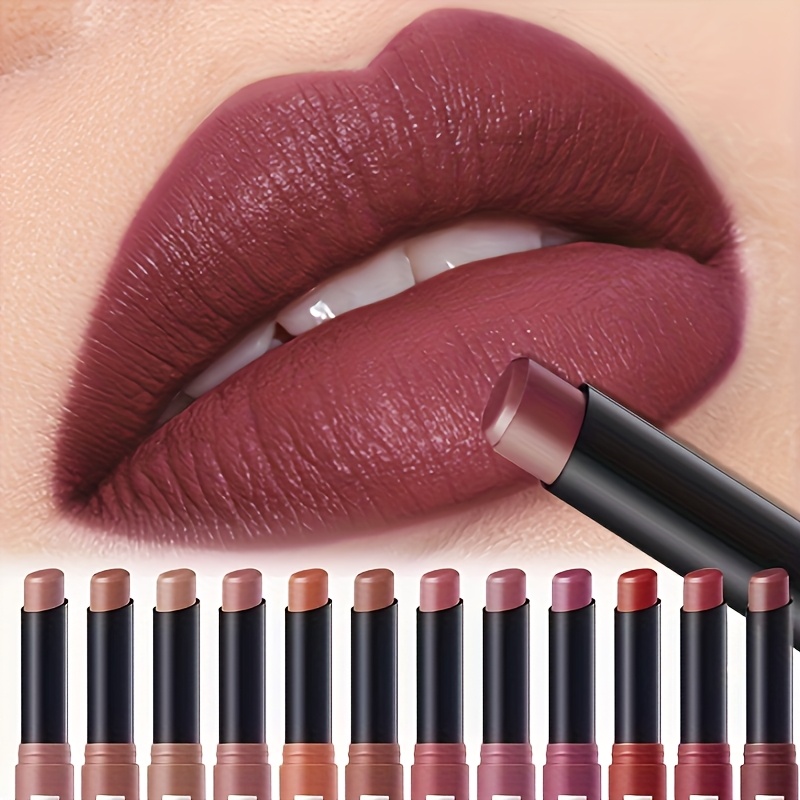 12 Pack Matte Lipsticks