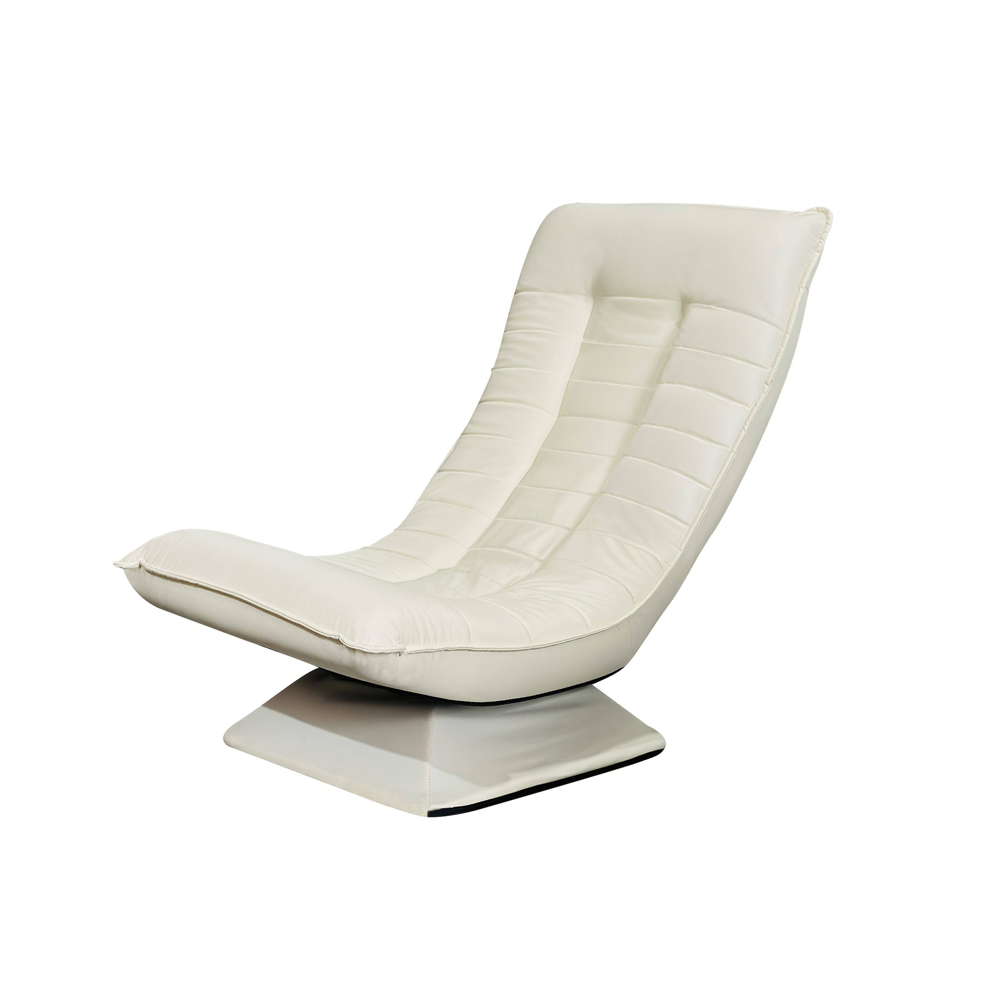 Rotatable Single Moon Chair - Manually Adjustable Chair with Soft Cushion, Easy to Assemble, Filled with Soft Non-Wood Lounge Chair, Suitable for Bedroom, Living Room, Balcony - Space-Saving Modern Decorative Chair