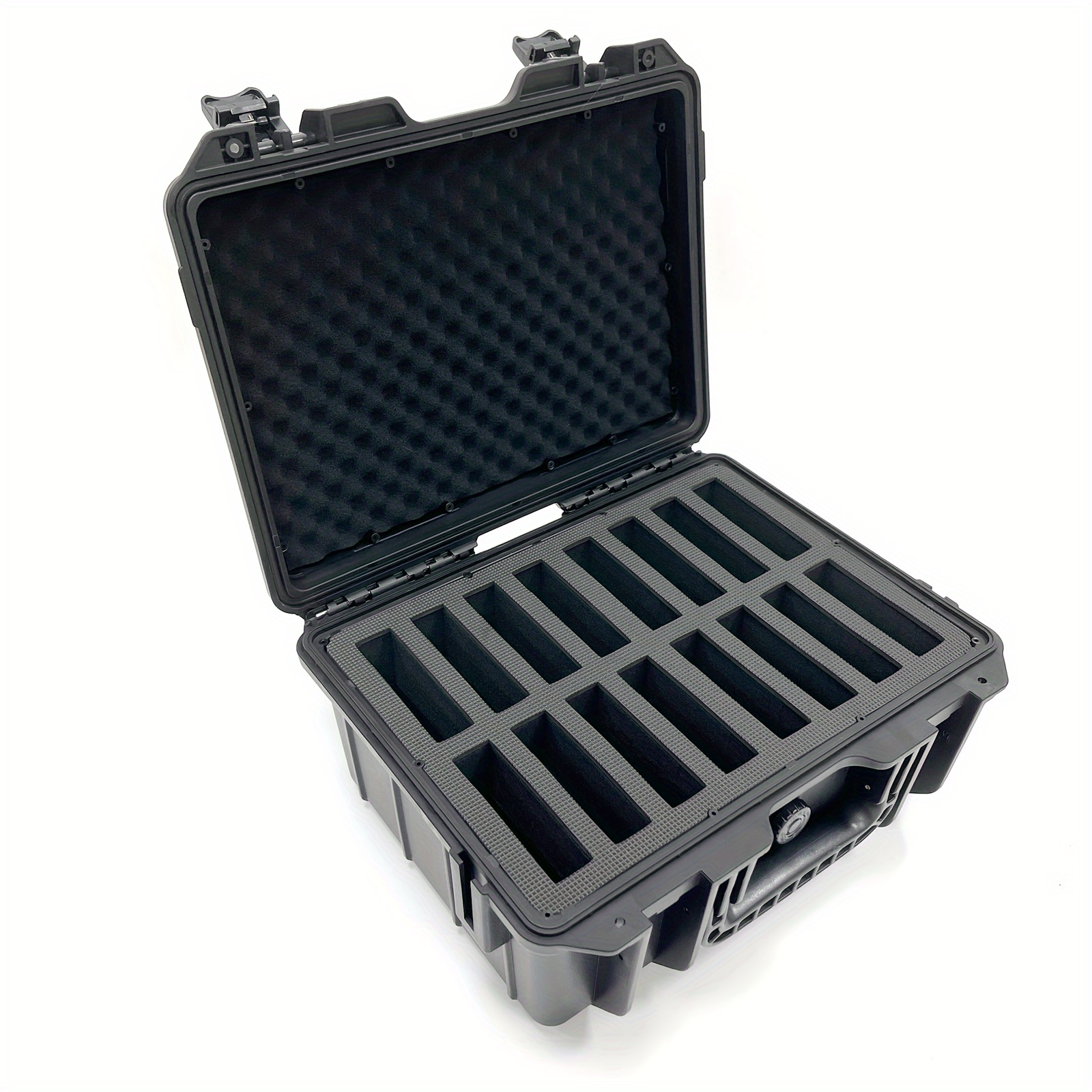 plastic hard   protective storage box with lid 16 pack hdd ssd case storage bins for   0