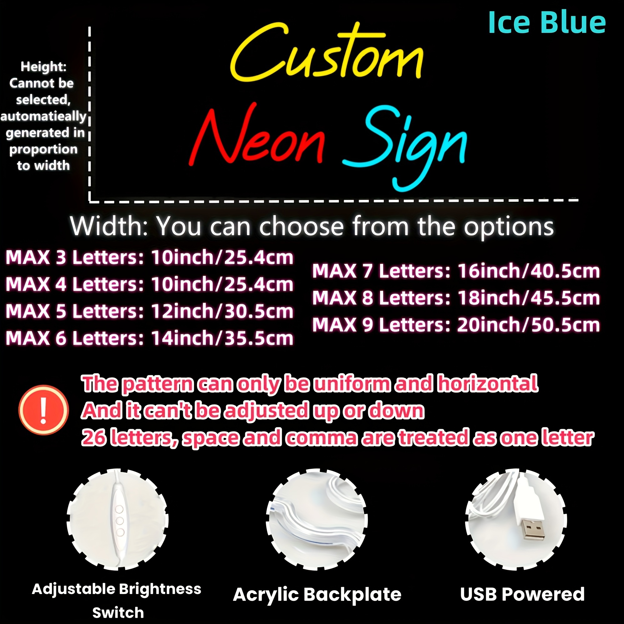 Vibrant Signs - Personalized Led Lights For Weddings, Birthdays And Business - Unique, Usb-powered Designs To