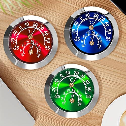 no electricity and no 2 in 1 thermometer and hygrometer thermometer temperature meter 25 c temperature indicator vehicle measuring instrument car thermometer suitable for indoor and outdoor use cars interior decoration of vehicles rvs car ornaments gifts