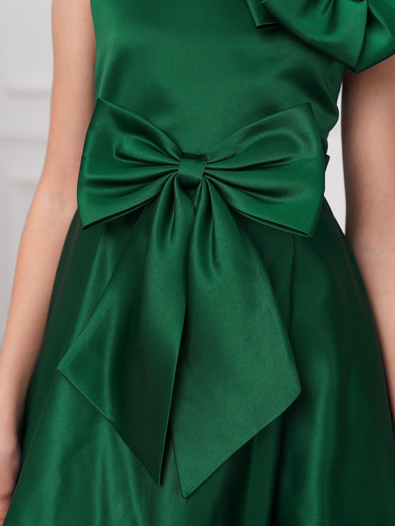 emerald green dresses for girls Emerald Green Girls Ball Gown – Off-Shoulder Glitter Dress with 3D Floral  Appliqué GK121 main image 1