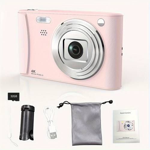 1080p hd digital camera 8 zoom camera for vlog 2 4 inch lcd rechargeable camera photography camera for teenagers and beginners with 32gb tf card support photo video and webcam thanksgiving and new year gift
