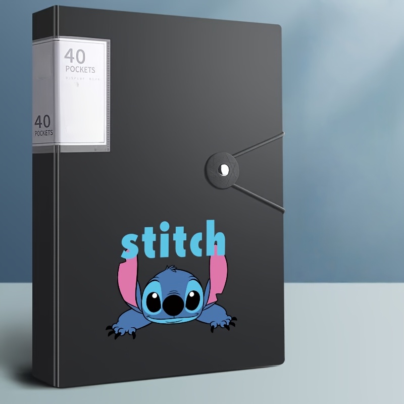 TEMU Disney, carpeta de con 40 bolsillos, ideal para guardar documentos tamaño A4, como exámenes, práctica para el almacenamiento y la organización,