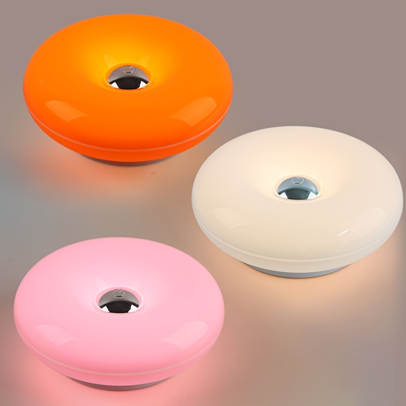 Donut Touch Lamp with 3-Color Dimmable Table Light