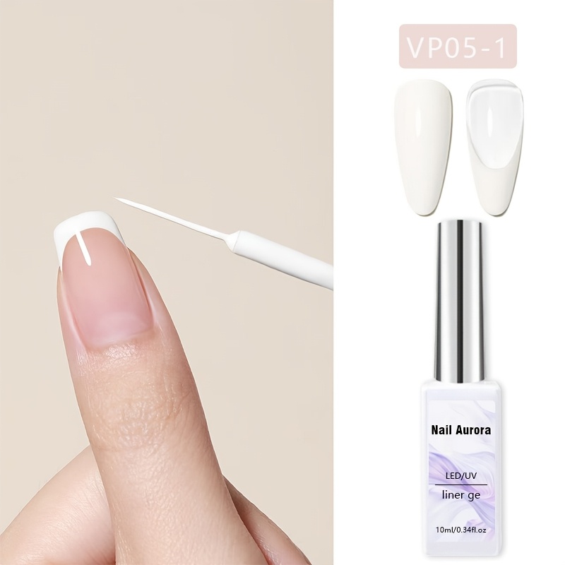 Image of Solid Color Gel Polish - Ultra-gloss Line Drawing Doodle Stripe Gel Polish, 3 Colors - Alcohol-free, Nail Art And Manicure Essential, Nail Supplies, Fashionable , High-quality Formula, Requires Led/