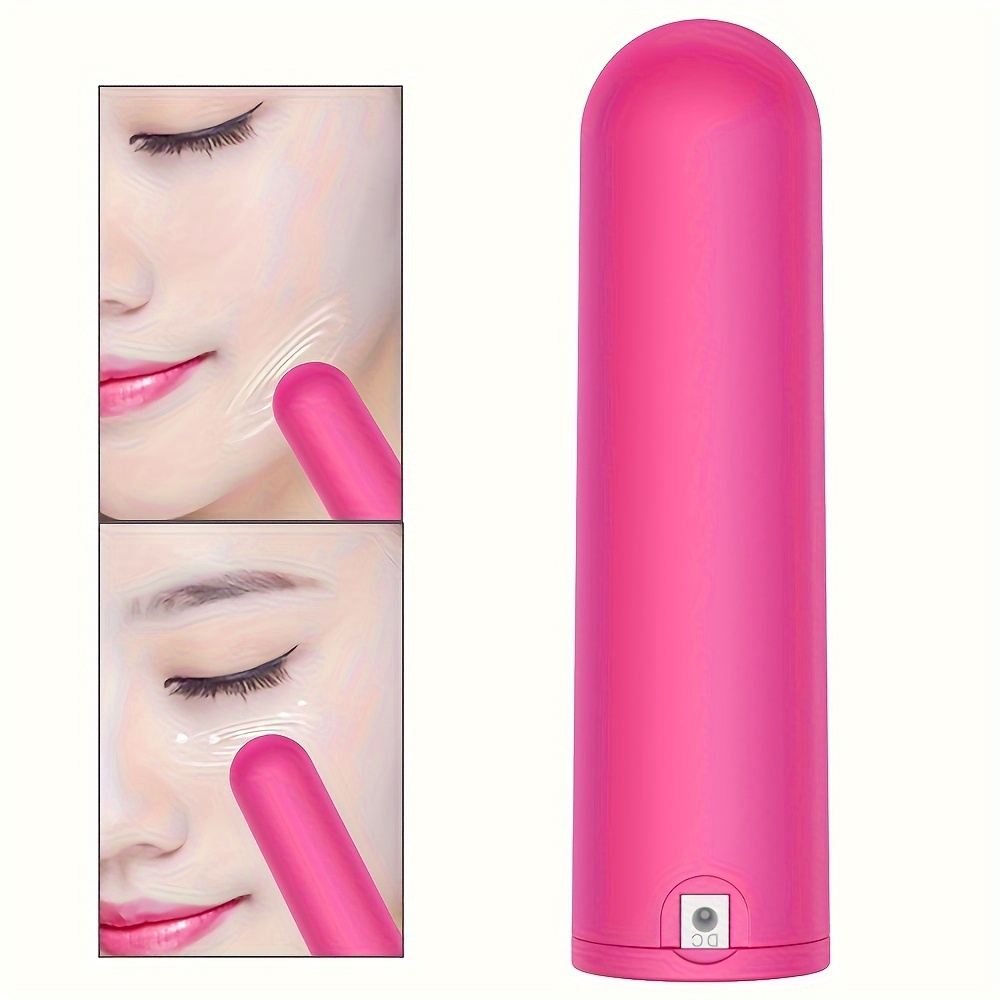 

Mini Facial Massager - 10 Modes, Usb Rechargeable, Promotes Lotion Absorption, Portable & Lipstick-sized, Ideal For Face And Eye Massage
