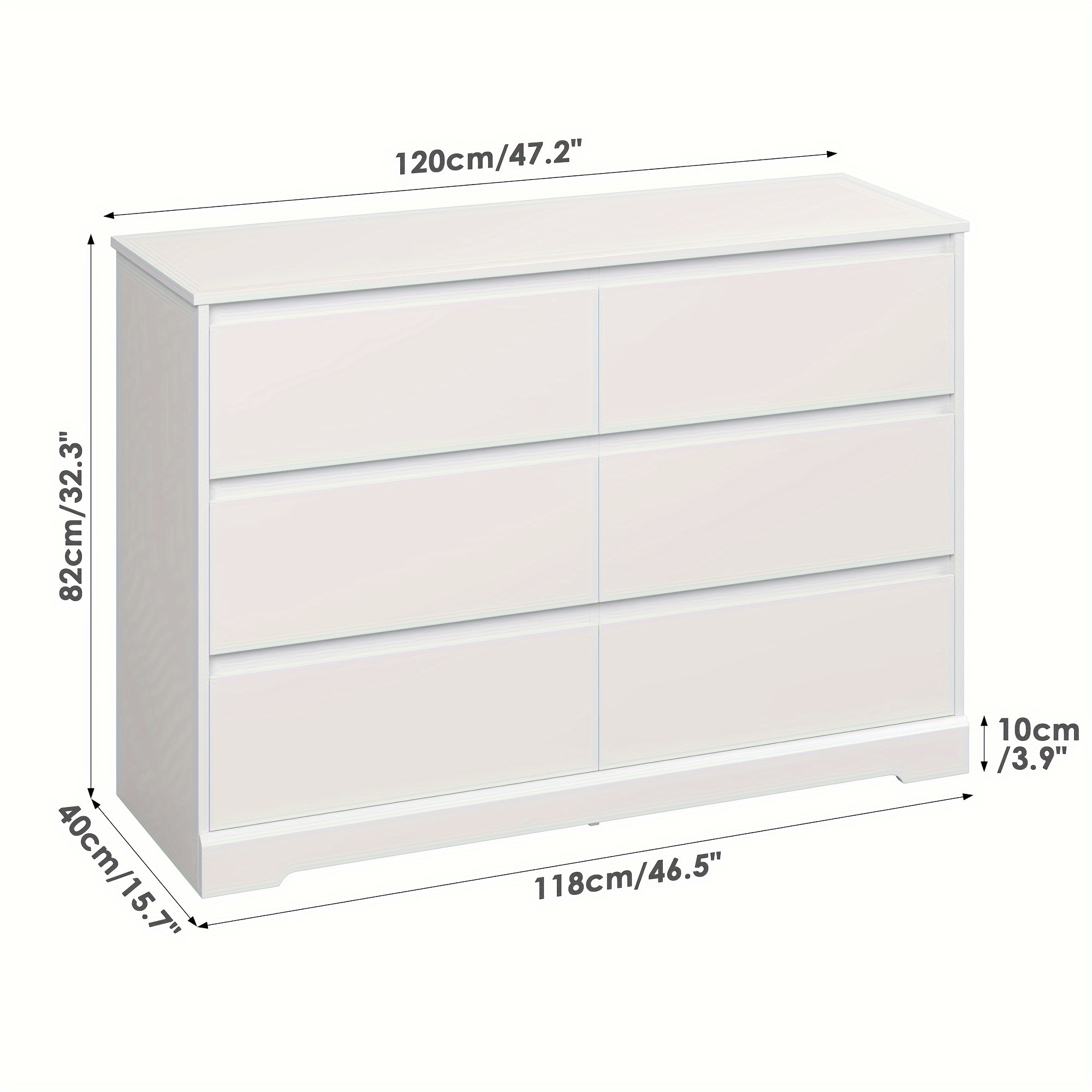 White chest of drawers 40cm deep hotsell